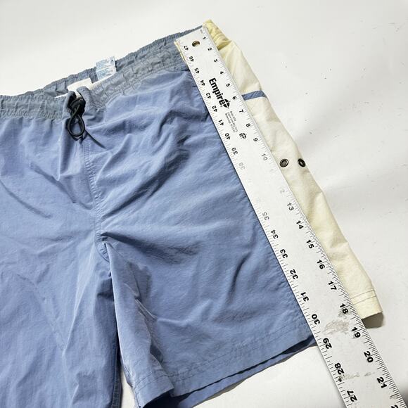 Sand n Sun Swim Board Shorts Men Size M Blue Mesh Lined STAINED WAIST BAND - Picture 7 of 10